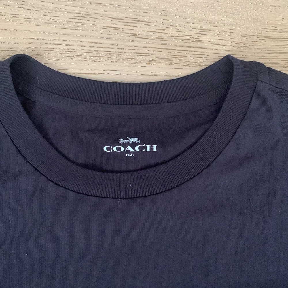 Coach Black Rexy Embroidered Tee - Picture 2 of 3
